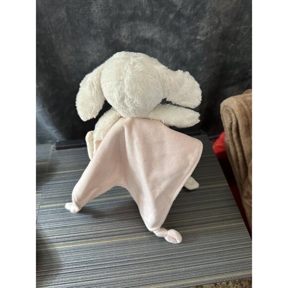 '14 Carters Pink Bunny Rabbit Long Lovey Velvet Knotted Security Blanket L31474H - Picture 7 of 16